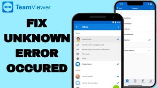 How To Fix And Solve Unknown Error Occured On TeamViewer App  Easy Fix [upl. by Ontine]