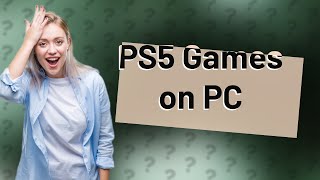 Can you play PS5 games through PC [upl. by Ainna]