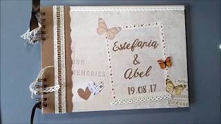 LIBRO DE FIRMAS boda scrapbook [upl. by Layod734]