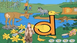 Dd Dippy Duck  Miss Ana in Letterland Episode 4 [upl. by Auqenet364]