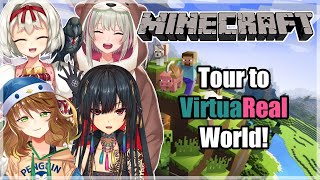 【Minecraft】Tour to VirtuaReal World【NIJISANJI ID x NIJISANJI IN x VirtuaReal】 [upl. by Peih]