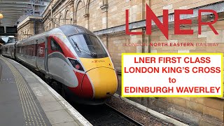 LNER Azuma First Class  London Kings Cross to Edinburgh Waverley  Class 801 [upl. by Rennane600]