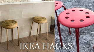 DIY IKEA HAKS taburete marius [upl. by Nazler244]