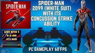 Spiderman 2099 suitconcussion strikespiderman remasteredacer nitro 5 60fpsspiderman sunflower [upl. by Eillak]