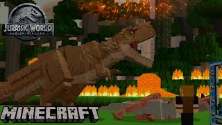 Jurassic World Fallen Kingdom Minecraft Trailer [upl. by Rebm719]