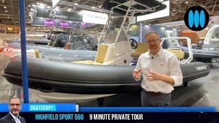 BoatScopy HIGHFIELD SPORT 560  9 minute private tour [upl. by Annat583]