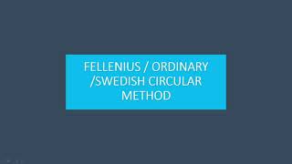 1503 Stabilitas Lereng Finite Slope Metode FelleniusOrdinarySwedish circular method [upl. by Froma]