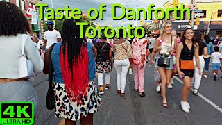 【4K】TASTE OF THE DANFORTH GREEKTOWN TORONTO  DANFORTH FESTIVAL 2023 [upl. by Paula347]