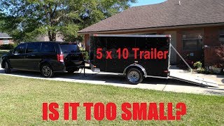 Enclosed Trailer Lawn Care Setup 5x10 [upl. by Marnia175]