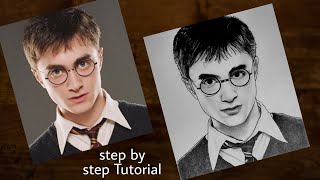 How to draw Harry Potter step by step  Drawing Tutorial  YouCanDraw [upl. by Harehs]