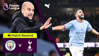 BEST COMEBACK IN HISTORY Manchester City 42 Spurs  Highlights [upl. by Grossman27]