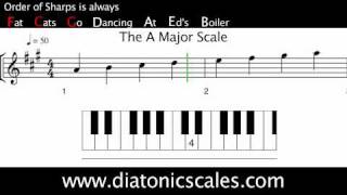 A Major diatonic scale [upl. by Alrats488]