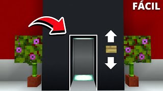 ELEVADOR SIMPLES DE FAZER NO MINECRAFT BEDROCKMCPE [upl. by Musetta]