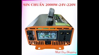 MẪU MỚIKÍCH ĐIỆN 2000W SIN CHUẨN 1224V220V SOYER TECHZALO 077 553 8818 [upl. by Eurydice]