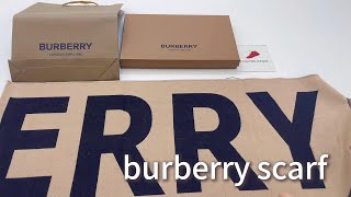 burberry scarf Review [upl. by Nawat36]