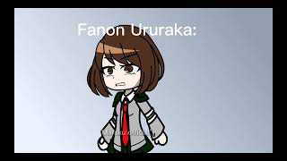 Canon vs fanon Ururaka  Mha  gacha star [upl. by Farica]