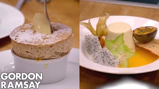 Gordon Ramsays Soufflé vs Gino DAcampos Panna Cotta [upl. by Aneelas]