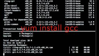 how to install gcc on rhellinuxcentosgcc install [upl. by Ahsiela]