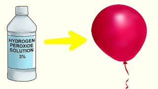 Hydrogen Peroxide Balloon Experiment  फुगा अपने आप कैसा फुगाने लगा [upl. by Ahsinnor]