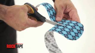 Rocktape  Kinesiology Tape Instructions for Split Y Knee [upl. by Arres]