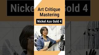 Pamela Caughey Art critique by Pam  Nickel Azo Gold 4 art artmasterclass shorts short [upl. by Lleret]