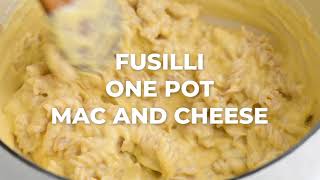 Gluten Free Fusilli One Pot Mac and Cheese [upl. by Nossaj]