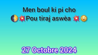 Boul ki paka pa soti jodia 27 Octobre 2024 like pataje [upl. by Aruon]