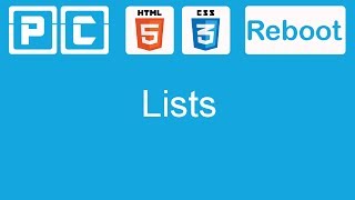 HTML5 and CSS3 beginners tutorial 5  lists [upl. by Anirbac995]