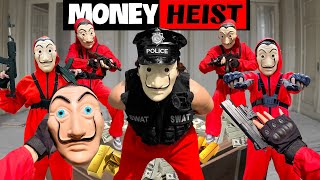 PARKOUR VS MONEY HEIST  Rescue Police from the hands of Money Heist  Epic POV [upl. by Ahsilak]