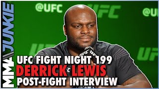 Derrick Lewis rips d ckhead Francis Ngannou would step in for title rematch  UFC Fight Night 199 [upl. by Niliram]