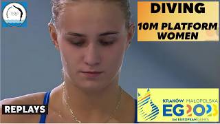 Full Replays Womens 10M Platform Final  European Diving Championships [upl. by Anaidni]