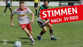 Sebi Ernst amp Nico Ochojski nach Test gegen SV Ried  Jahnelf Hautnah [upl. by Namien]