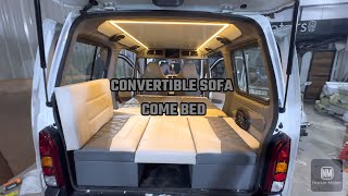 Convertible Sofa Come Bed For Maruti Eeco Bs6  Modification hub  Vadodara  M 8140807082 [upl. by Bosch442]