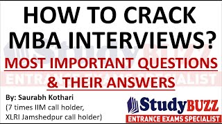 How to crack MBA interviews Most important questions and answers  MBA interview tips amp preparation [upl. by Drapehs]