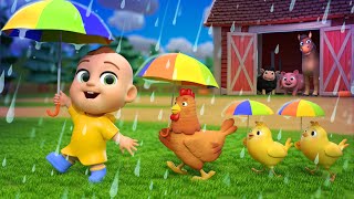 Rain Rain Go Away Animal Version  Lalafun Nursery Rhymes amp Kids Songs [upl. by Anilegnave]