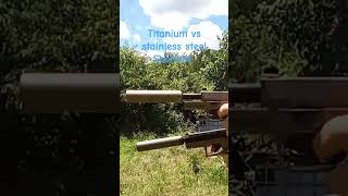 Suppressed rimfire Sparrow Titanium vs Stainless steel foryou viral silence SilencerCo [upl. by Keithley]