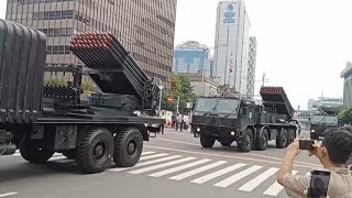 Seconds a convoy of military fighting vehicles passes by [upl. by Webster]