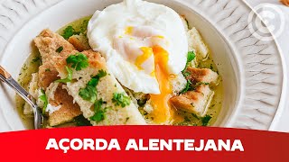 Como fazer AÃ§orda Alentejana  Receita Vegetariana [upl. by Ulita298]