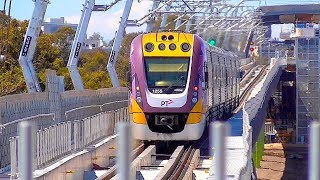 Trains at the Murrumbeena Skyrail Station  Metro Trains Melbourne [upl. by Silirama]