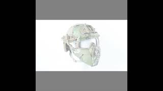 Tactical Half Face Mask Airsoft Fast Helmet Universal Protective Mask Hunting [upl. by Nashner]