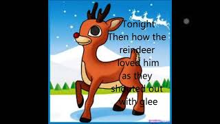 Rudolph the red nosed reindeer song Lyrics 🎄🤶🏻🎅🏻 [upl. by Imer988]