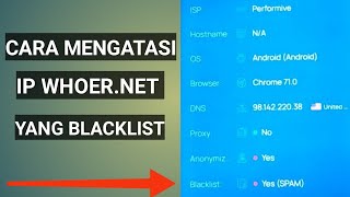 cara mengatasi ip blacklist di whoernet [upl. by Naitsirt]