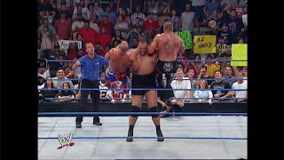 Big Show Benjamin amp Haas vs Lesnar Angle amp Zach Gowen 33 WWE SmackDown HD  2003 [upl. by Bishop]