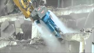 Dust Control in Demolition with DYNASET HPW DUST High Pressure Dust Suppression [upl. by Lakim922]