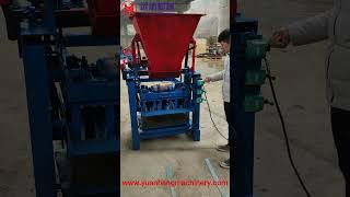 Mobile cement block making machine produces flat pavement blockscement block making machine [upl. by Joselow]