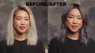 How to dye your hair silver at home with Feria [upl. by Borden202]