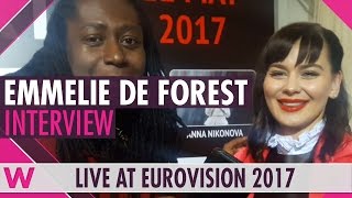 Emmelie de Forest Denmark 2013 interview  Grand Euro Party 2017  wiwibloggs [upl. by Skelly300]