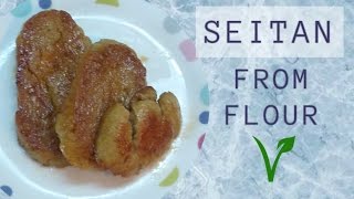 HOW TO MAKE MEAT SEITAN FROM FLOUR Kako narediti meso sejtan iz moke [upl. by Barmen331]