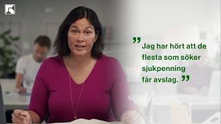 Försäkringskassan förklarar Får de flesta som söker sjukpenning avslag [upl. by Arimak501]