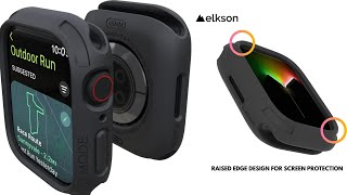 Elkson Compatible with Apple Watch 45mm Bumper Case  Quattro 20 Series Rugged Case [upl. by Hamlet]